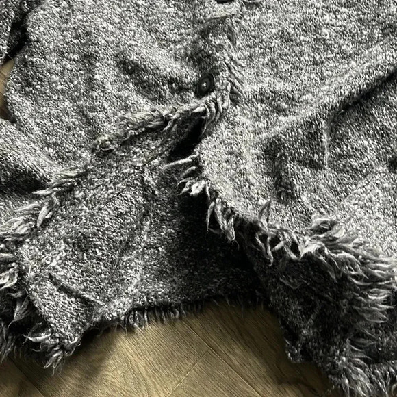 🔥woolrich🔥  | Grey knitted wool blend cardigan with hood Size Small - Picture 4 of 11